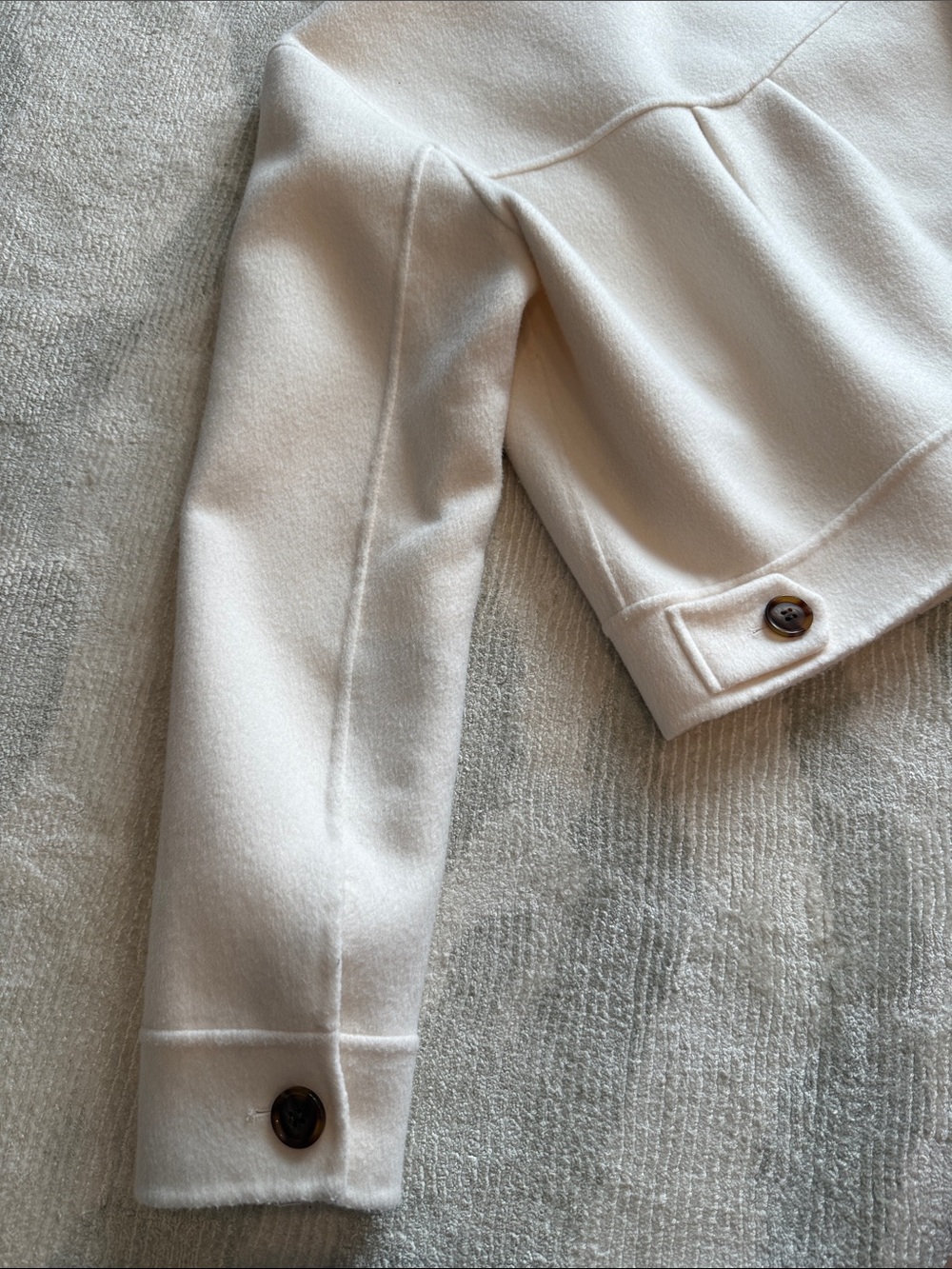 Rails Cream Button-Front Jacket - Picture 8 of 11